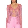 Women TOM FORD Sweaters & Knits | Lace Cardigan Rose Bloom