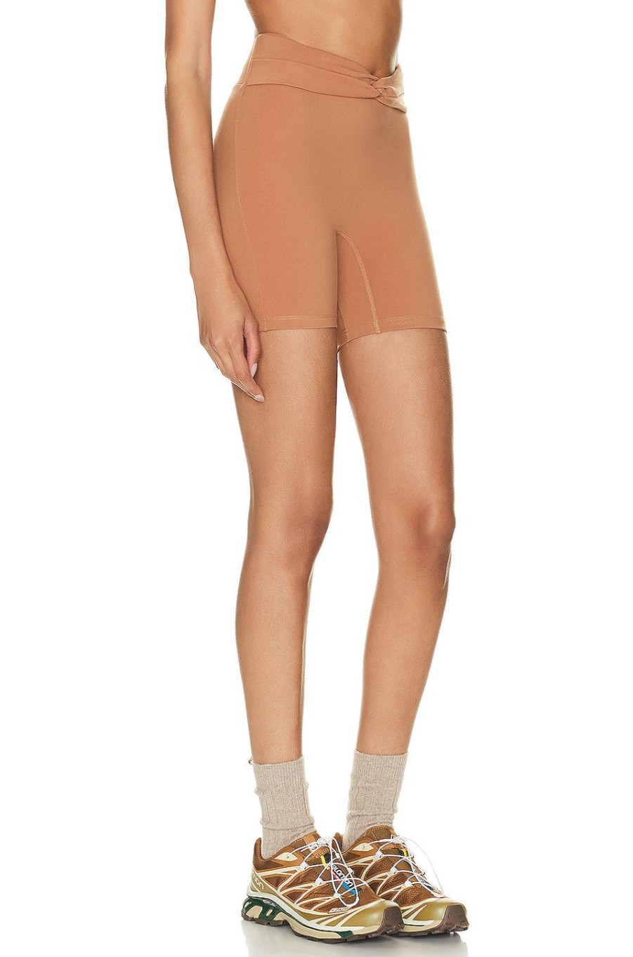 Women Le Ore Shorts | Twist Front Short Copper