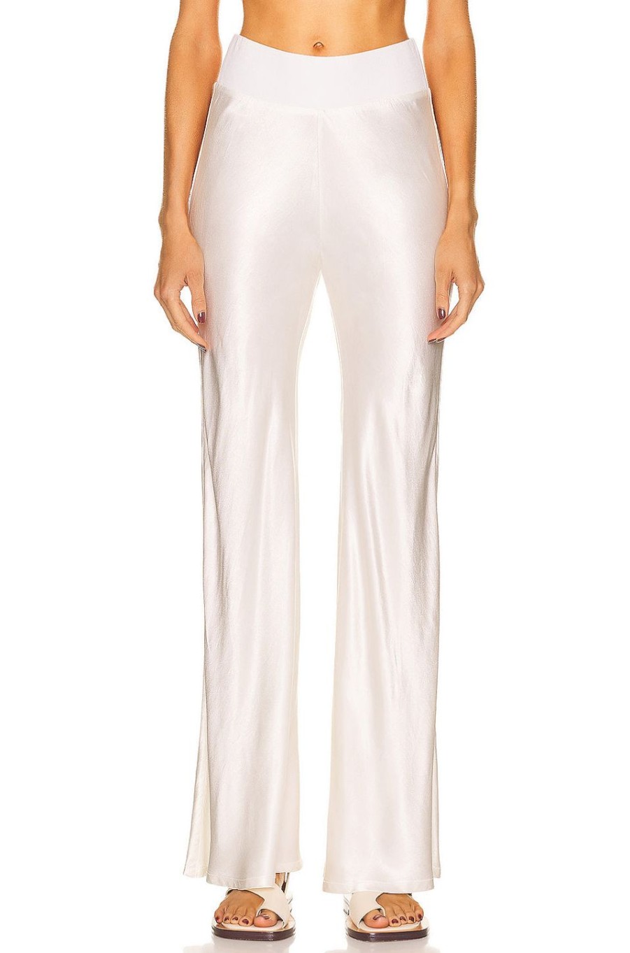 Women Enza Costa Pants | Bias Cut Satin Pant Cloud