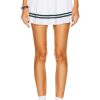 Women Sporty & Rich Skirts | Classic Logo Pleated Skirt White