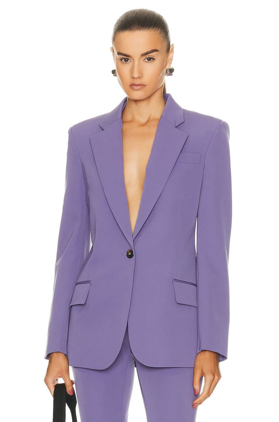 Women Stella McCartney Jackets & Coats | Slim Boyfriend Blazer Mauve