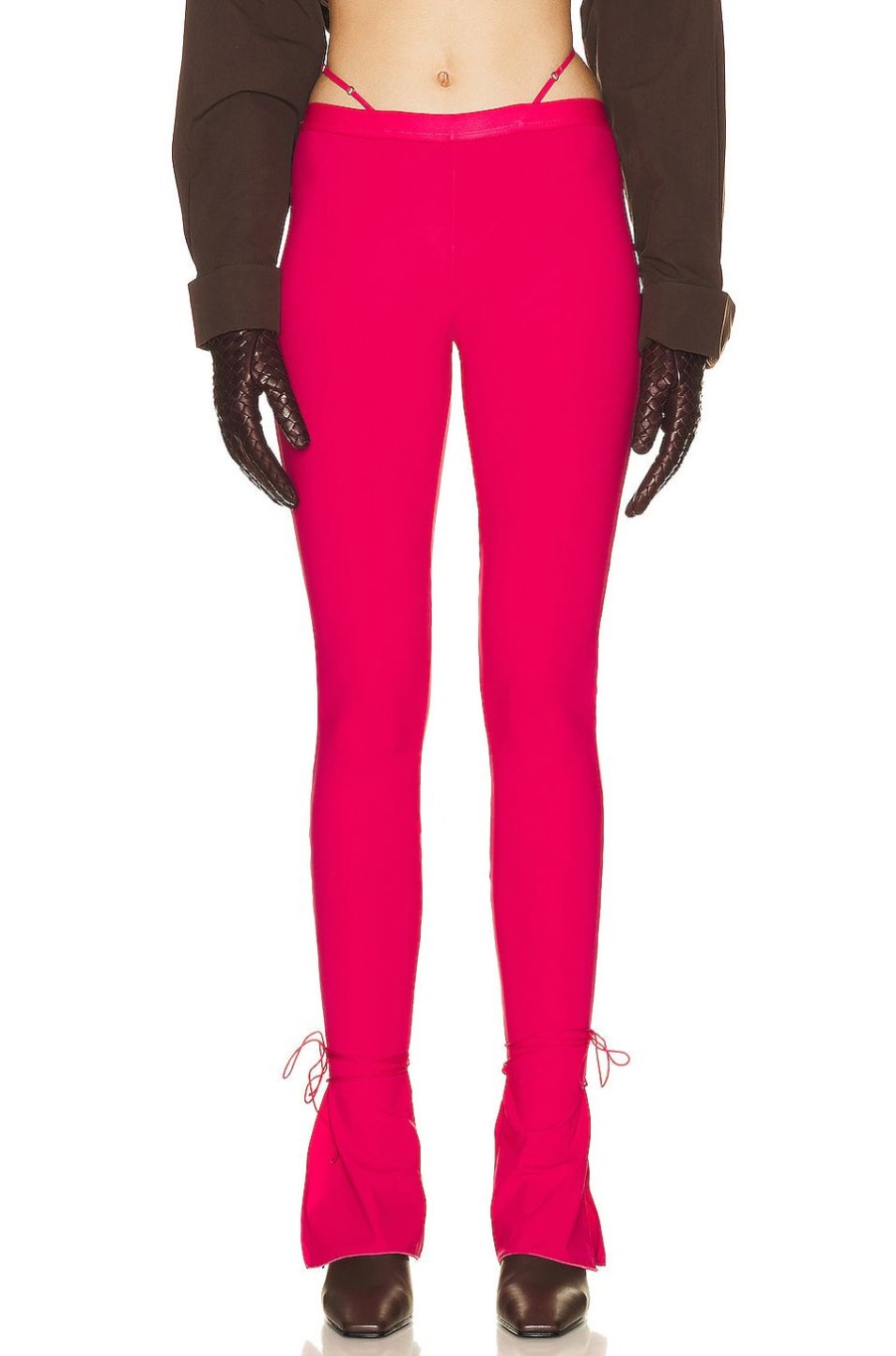 Women Nensi Dojaka Pants | Flared Legging Fuchsia