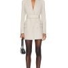 Women Alexander Wang Jackets & Coats | Belted Blazer Feather