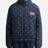 Women Kenzo Jackets & Coats | Kenzo Sashiko Stitch' Puffer Jacket Blue