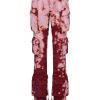 Women THE ATTICO Pants | Essie Long Pant Pink & Bordeaux