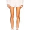 Women ALAÏA Shorts | High Waisted Short Blanc