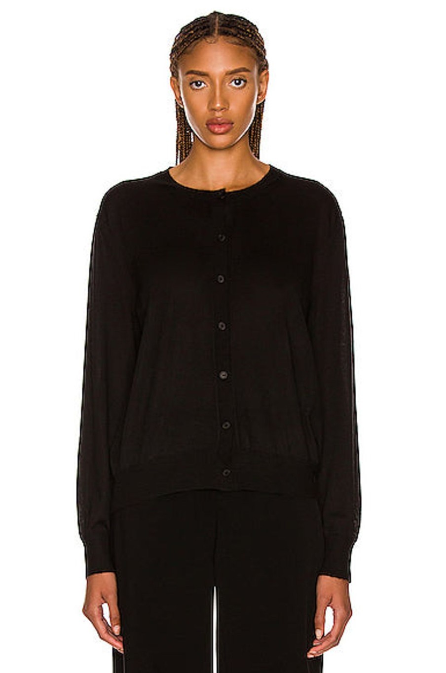 Women The Row Sweaters & Knits | Battersea Cardigan Black