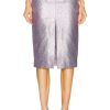 Women TOM FORD Skirts | Iridescent Western Skirt Light Violet