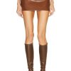 Women Acne Studios Skirts | Mini Skirt Brown