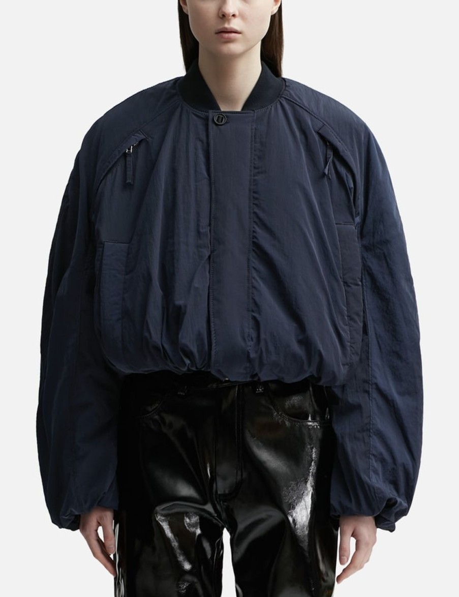 Women Jacquemus Jackets & Coats | Le Bomber Bahia Jacket Blue