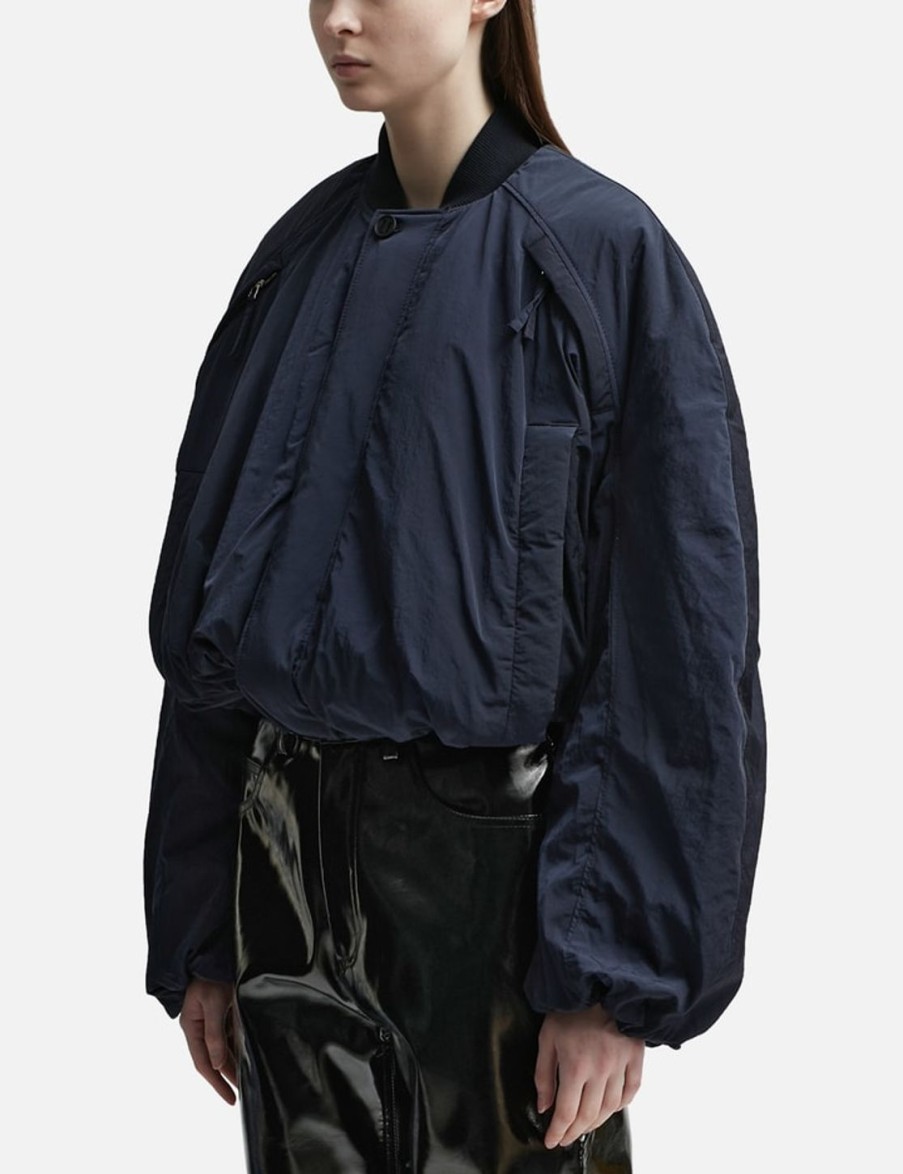 Women Jacquemus Jackets & Coats | Le Bomber Bahia Jacket Blue