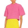 Women Bottega Veneta Sweaters & Knits | Heavy Weight Chenille Sweater Bubblegum