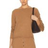 Women Guest In Residence Sweaters & Knits | Shrunken Crew Top Almond