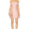 Women Zimmermann Dresses | Matchmaker Knit Panelled Mini Dress Dusty Pink