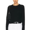 Women Guest In Residence Sweaters & Knits | Shrunken Crew Top Black