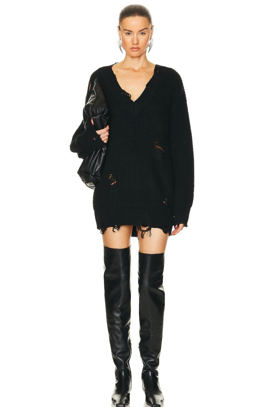 Women SER.O.YA Dresses | Rumi Sweater Dress Black