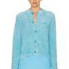 Women Acne Studios Sweaters & Knits | Knit Cardigan Teal Blue