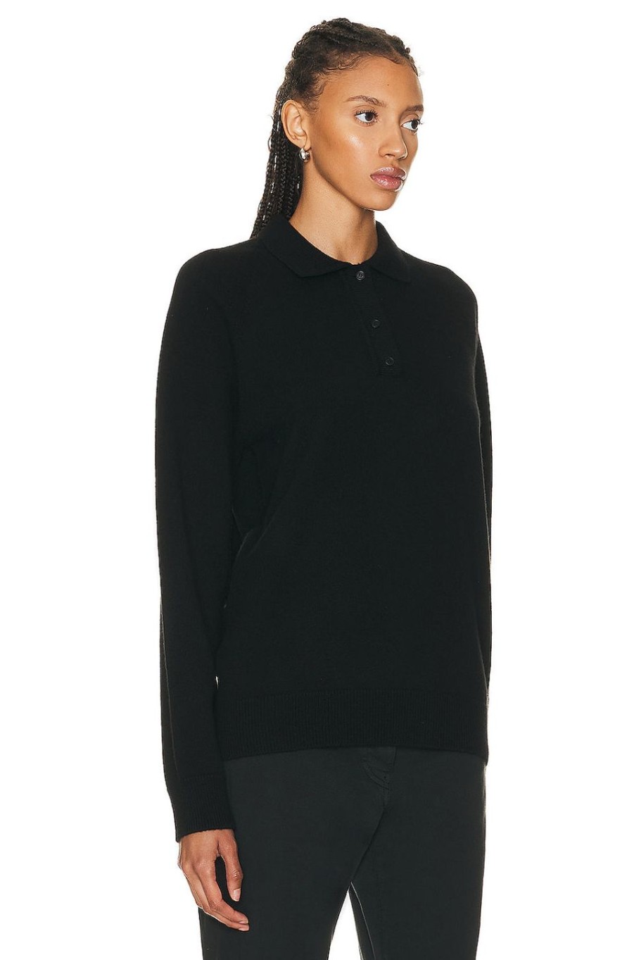 Women The Row Sweaters & Knits | Eli Top Black