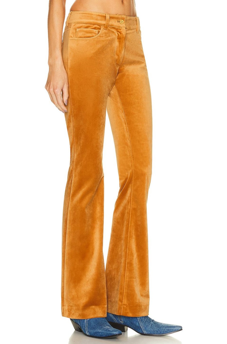 Women Acne Studios Pants | Skinny Trouser Honey Yellow