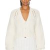 Women LoveShackFancy Sweaters & Knits | Marshe Crop Cardigan Antique White