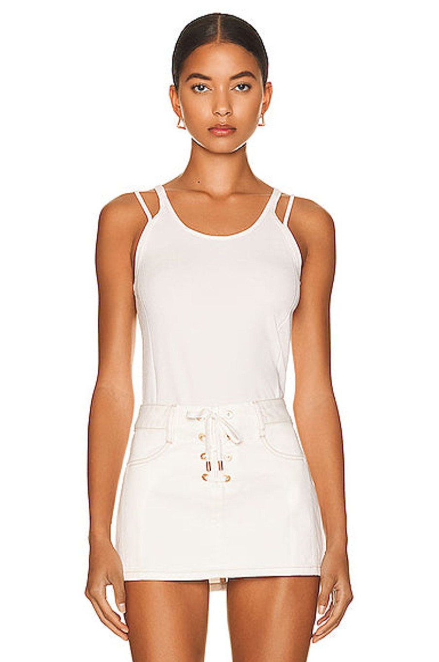 Women Dion Lee Tops | Density Tank Ivory