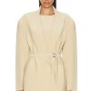 Women Norma Kamali Jackets & Coats | Oversized Single Breasted Jacket Sand