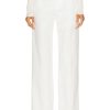 Women Bottega Veneta Pants | Wide Leg Pant Chalk