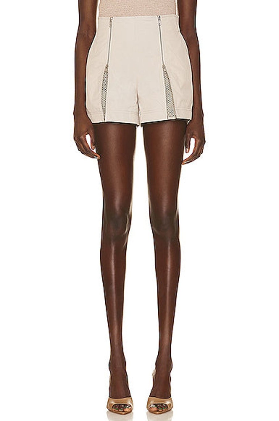 Women Helmut Lang Shorts | Zip Short Stone