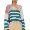 Women Acne Studios Sweaters & Knits | Stripe Sweater Blue & Multi