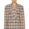 Women Zimmermann Jackets & Coats | Luminosity Oversized Jacket Tan Check