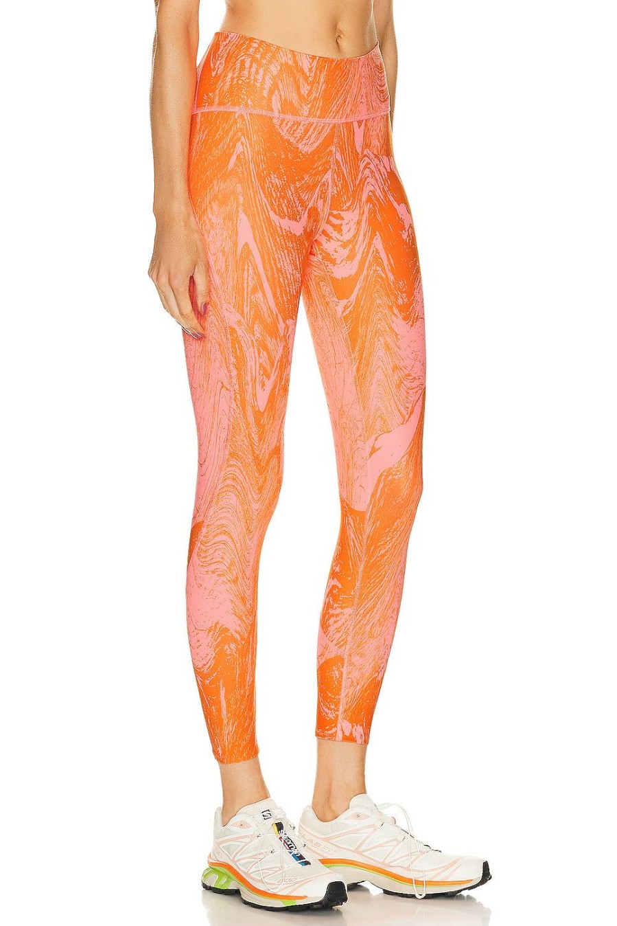 Women adidas by Stella McCartney Activewear | True Purpose Optime 7/8 Legging Light Flash Red & Unity Orange