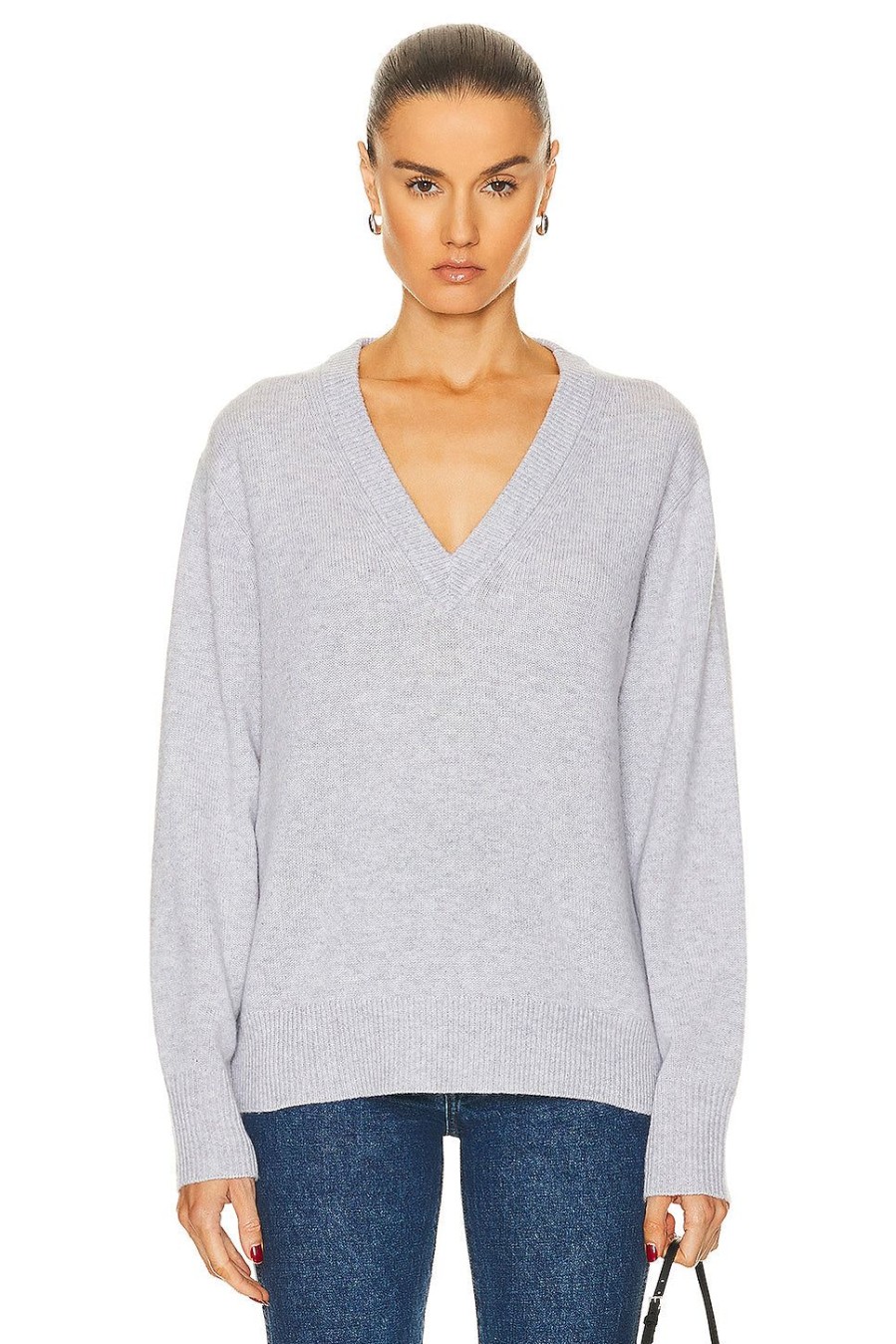 Women Guest In Residence Sweaters & Knits | The V Sweater Stone