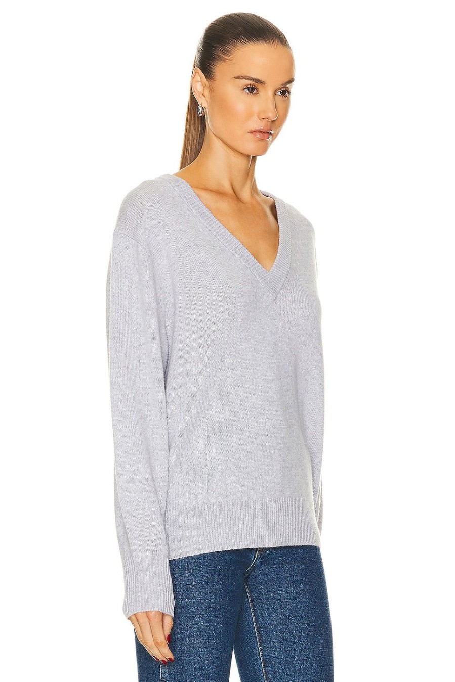 Women Guest In Residence Sweaters & Knits | The V Sweater Stone