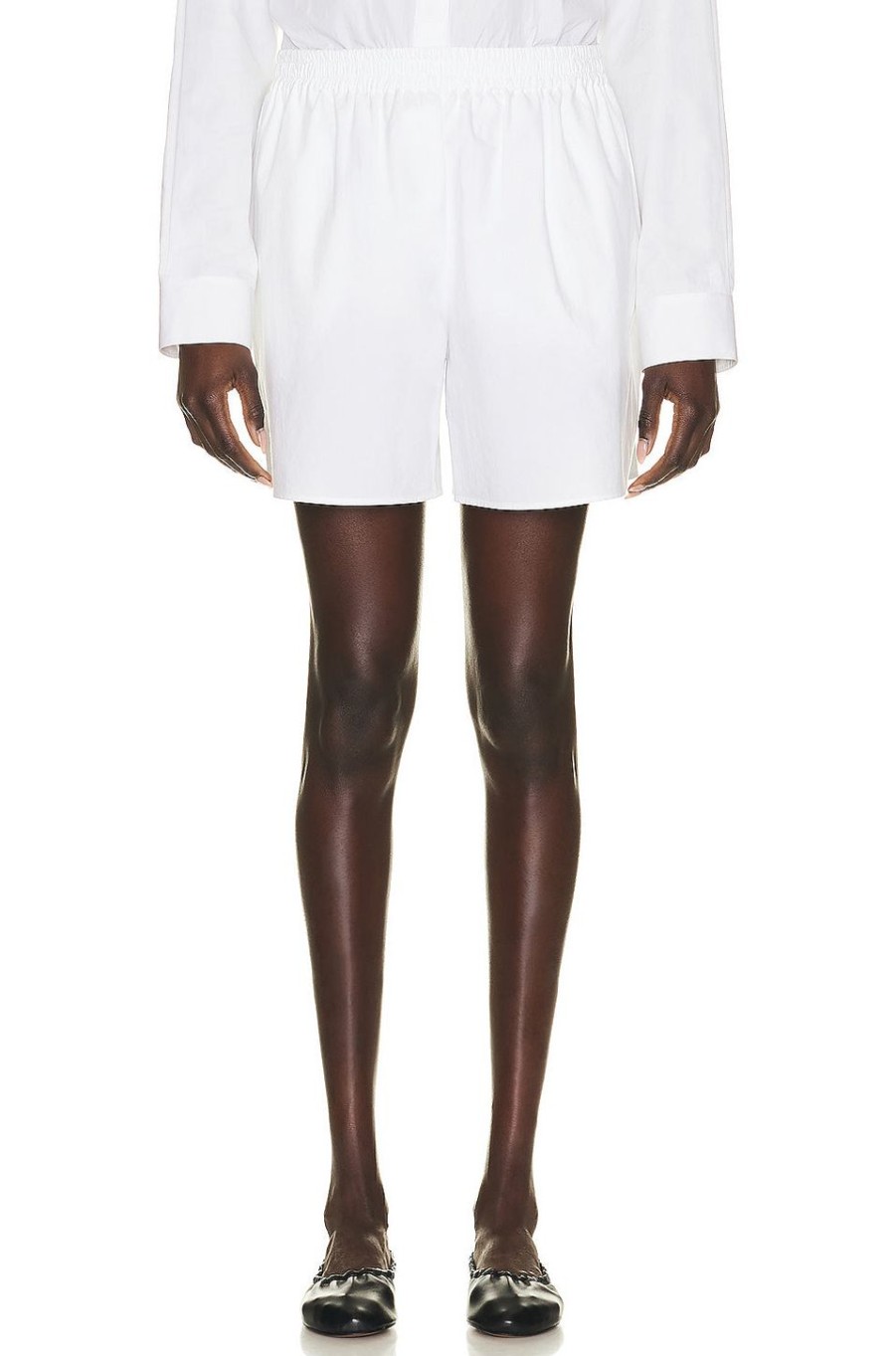 Women The Row Shorts | Gunther Short White