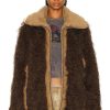 Women Diesel Jackets & Coats | Faux Fur Jacket Black