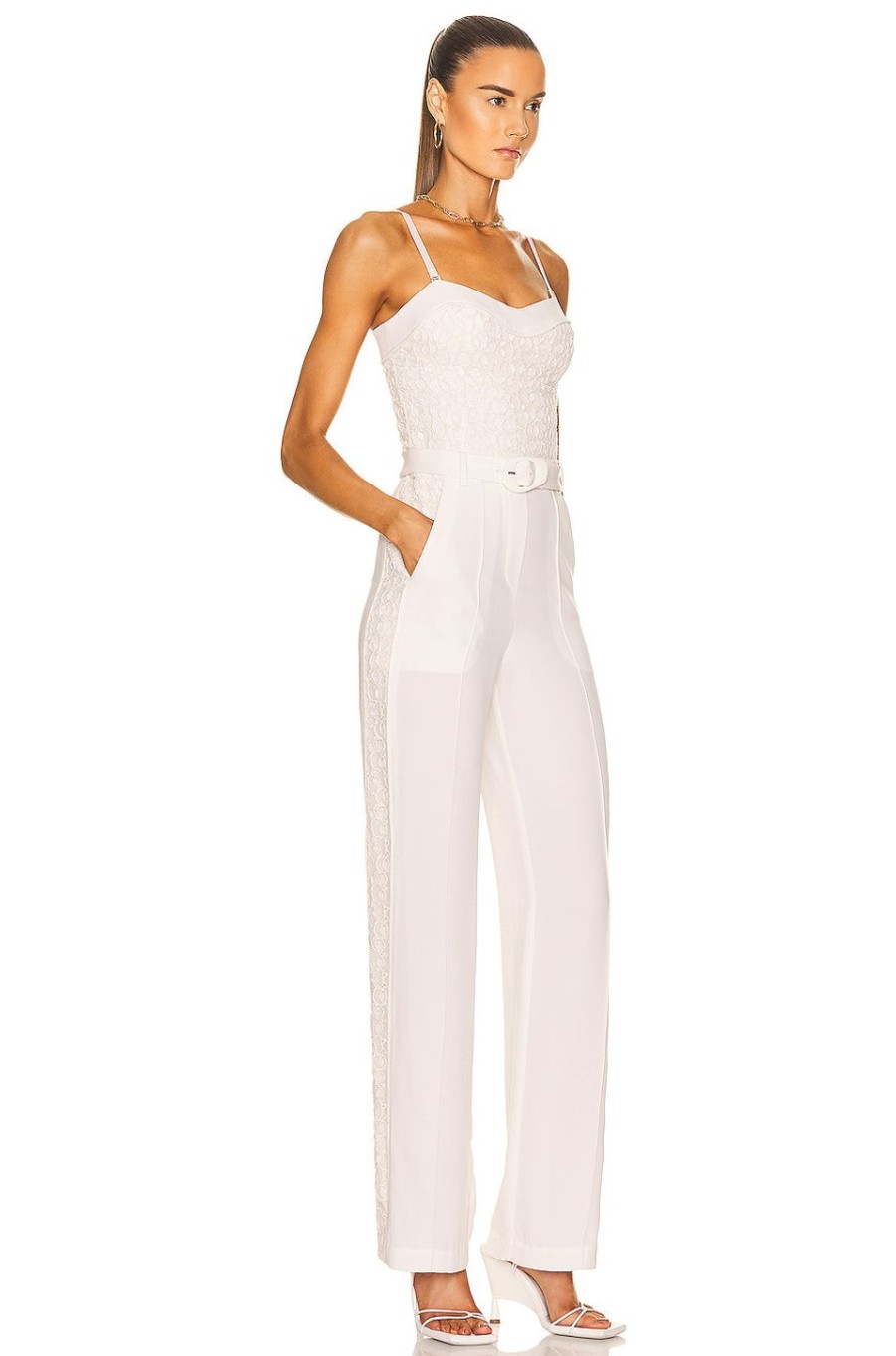 Women SIMKHAI Jumpsuits & Rompers | Zaid Jumpsuit Ivory Multi