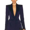 Women Alex Perry Jackets & Coats | Manon Single Breasted Blaze Navy