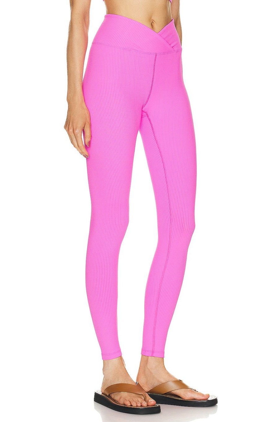 Women YEAR OF OURS Pants | Ribbed Veronica Legging Malibu Pink