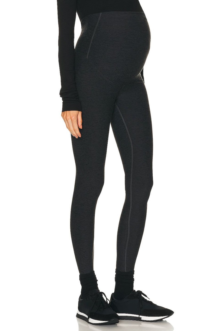 Women YEAR OF OURS Pants | Maternity Legging Heather Black