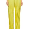 Women TOM FORD Pants | Satin Pant Charteuse Citrine