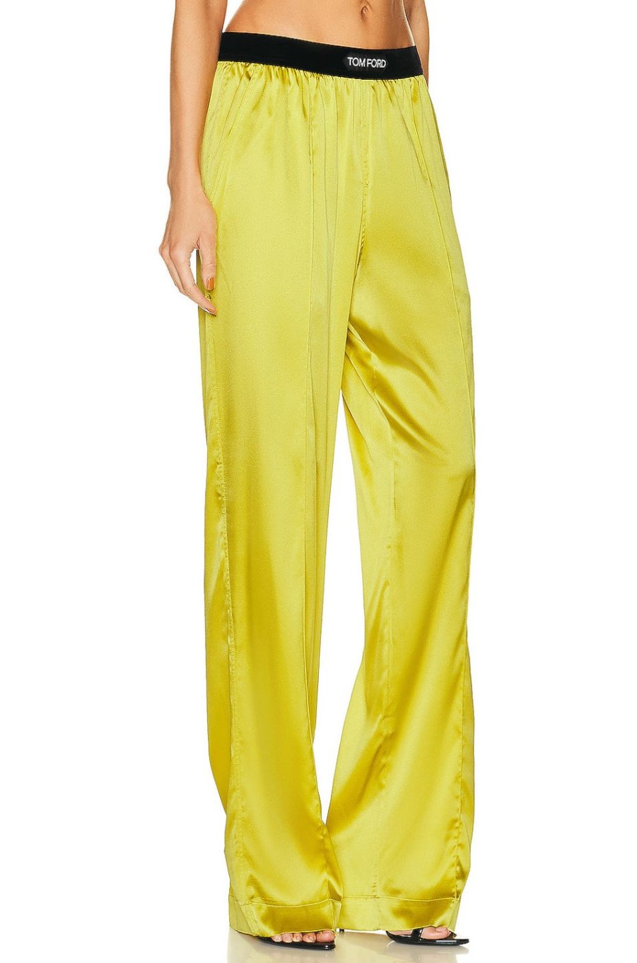 Women TOM FORD Pants | Satin Pant Charteuse Citrine