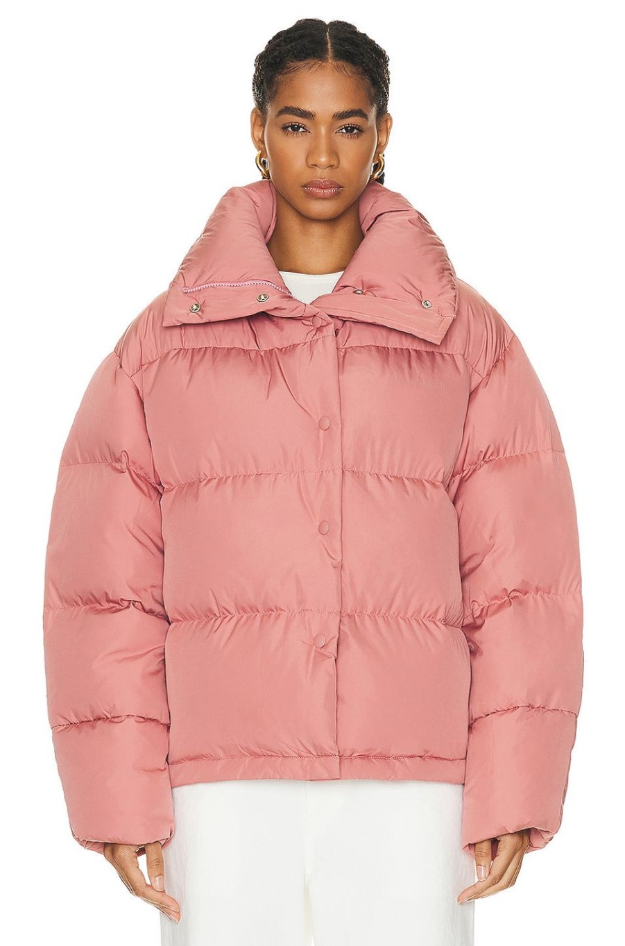 Women Acne Studios Jackets & Coats | Puffer Jacket Blush Pink