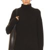 Women Ferragamo Sweaters & Knits | Turtleneck Sweater Dark Cocoa Brown