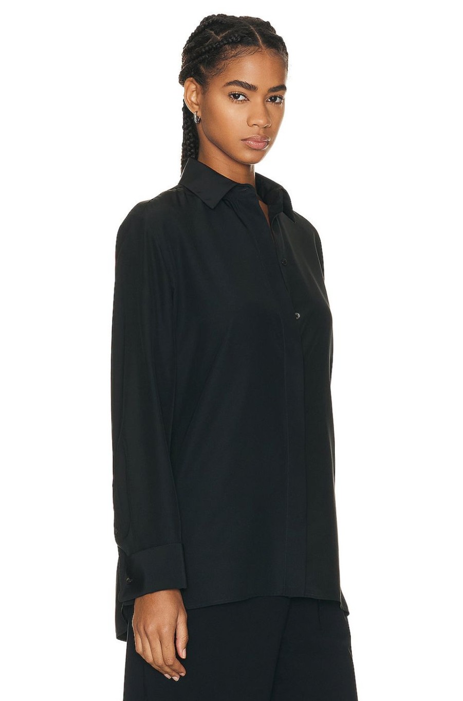 Women The Row Tops | Sisella Shirt Black