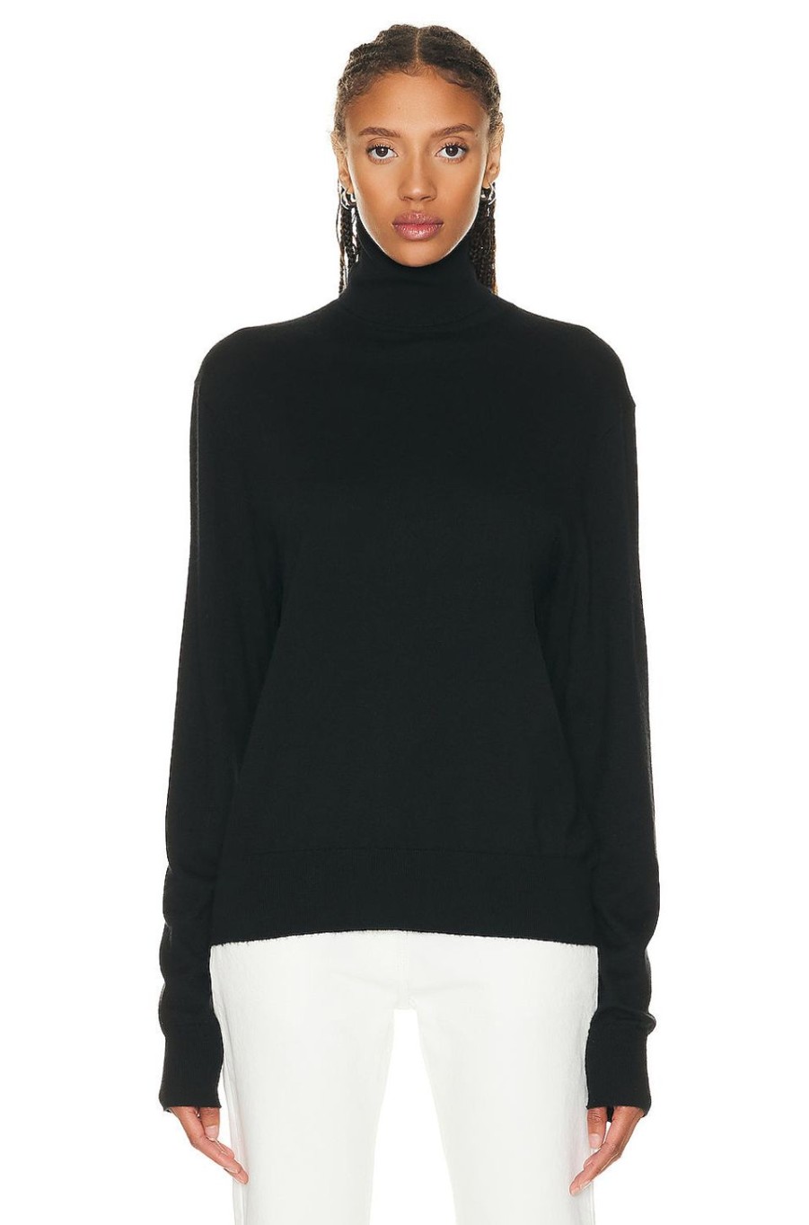 Women The Row Sweaters & Knits | Davos Sweater Black