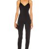 Women Norma Kamali Jumpsuits & Rompers | Slip Mio Catsuit Black