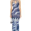 Women Emilio Pucci Dresses | Cutout Mesh Dress Indaco