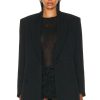 Women Valentino Jackets & Coats | Solid Blazer Nero