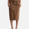 Women Jacquemus Skirts | La Jupe De N Mes Criollo Beige