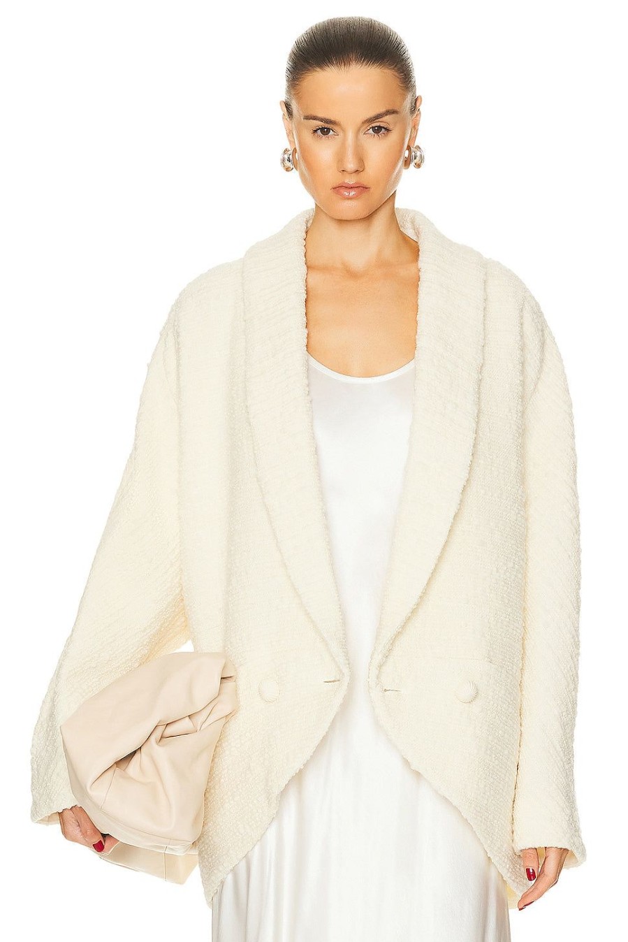 Women Zimmermann Jackets & Coats | Luminosity Oversized Coat Cream